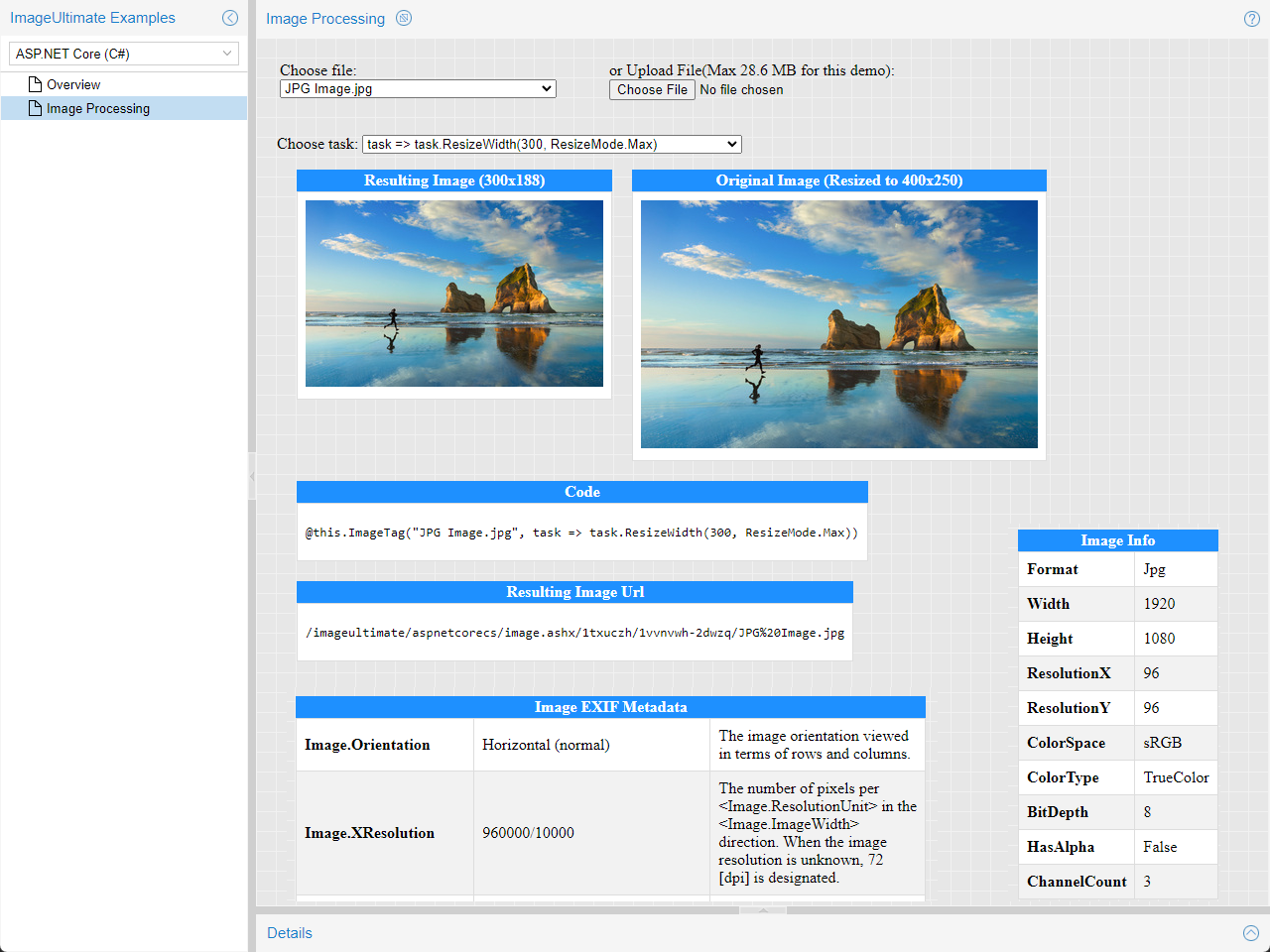 ASP.NET Image Resizer and .NET Image Processor