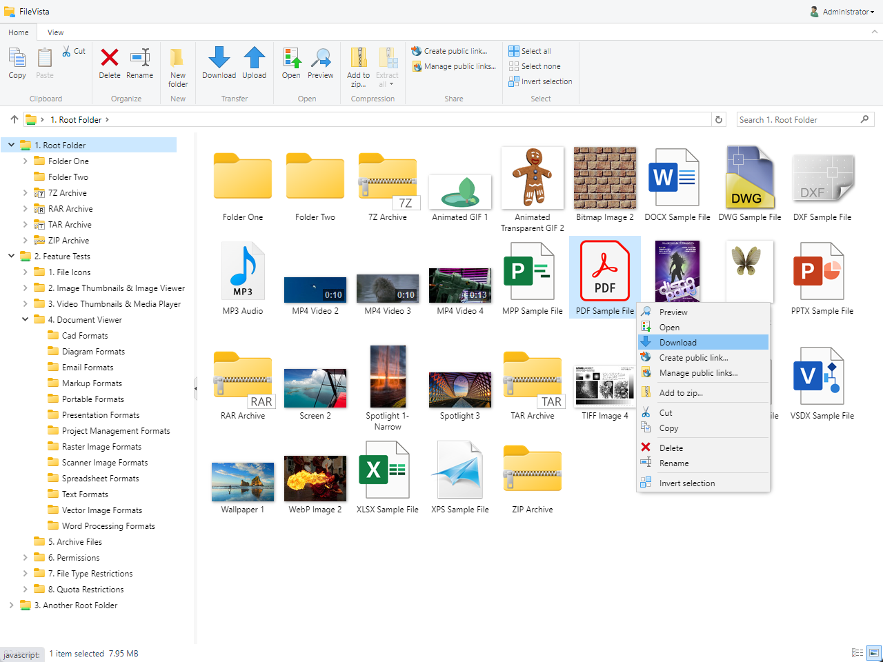 Web File Manager (Self-Hosted File Sharing, Own Cloud Storage)